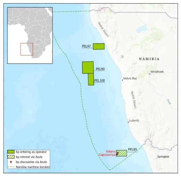 BP Signs Deal for Three Offshore Exploration Blocks in Namibia
