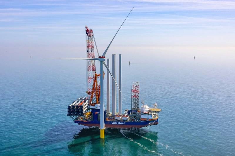 Ecowende Installs First Turbine at 760MW Dutch Offshore Wind Farm