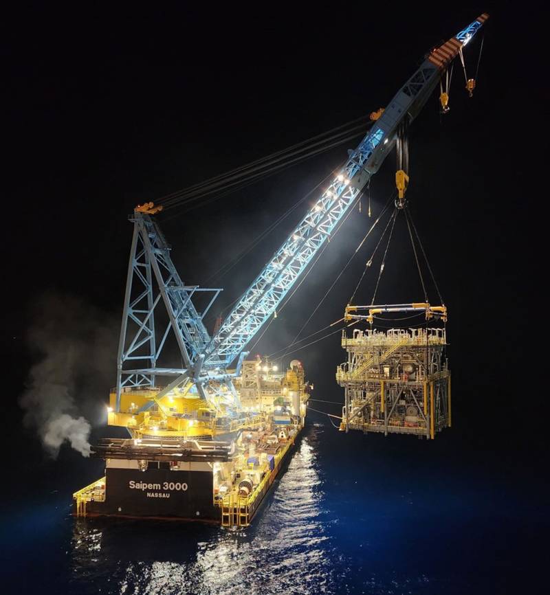 Second Oil Train for Energean Power FPSO Completes Lift-Off (Video)