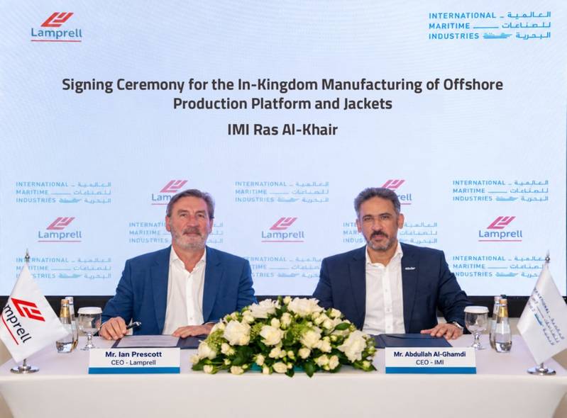 Lamprell Picks IMI for Offshore Platforms and Jackets Fabrication