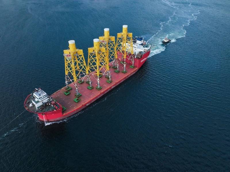 First Spanish-Built Jackets Set Sail for French Offshore Wind Farm