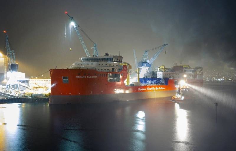 Ulstein Verft Launches Nexans Electra CLV Ahead of Outfitting