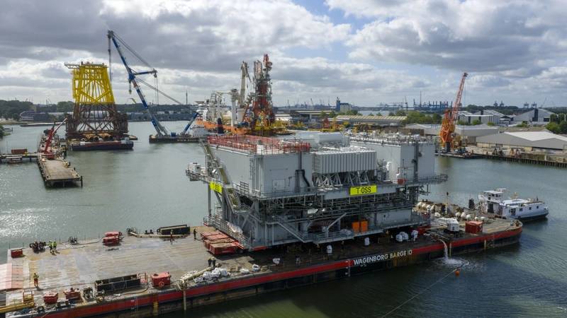 High-Voltage Substation for RWE’s Thor Wind Farm Sails Away from HSM Offshore