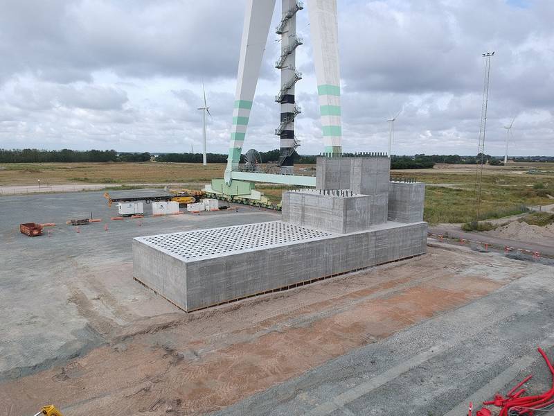 Foundation Laid for LORC’s New Bearings Test Bench for 25MW Wind Turbines