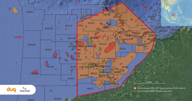 DUG Hooks Multi-Client Seismic Reprocessing Survey off Malaysia