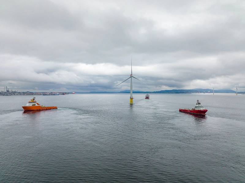 VIDEO: First Hywind Tampen Floating Wind Turbine Reaches Offshore Site