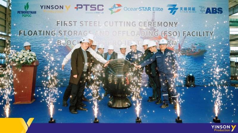 Yinson Production Cuts First Steel for Vietnam-Bound FSO