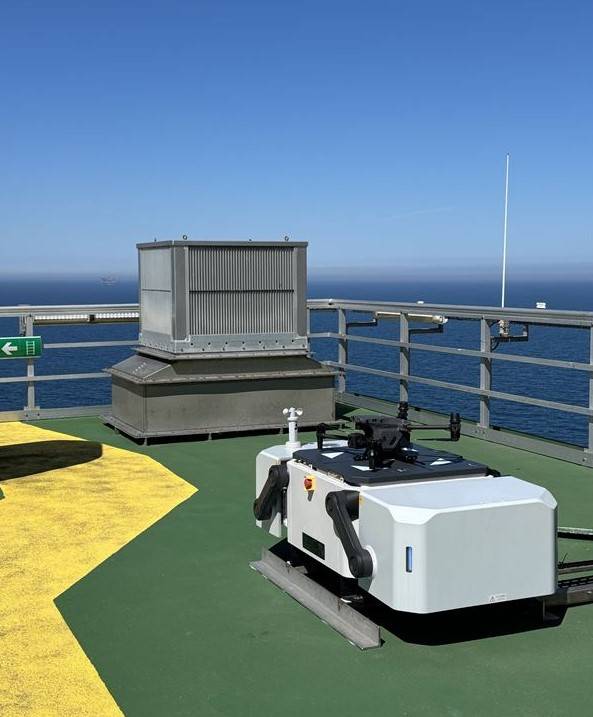 Autonomous Drones Start Service Aker BP's at North Sea Platform