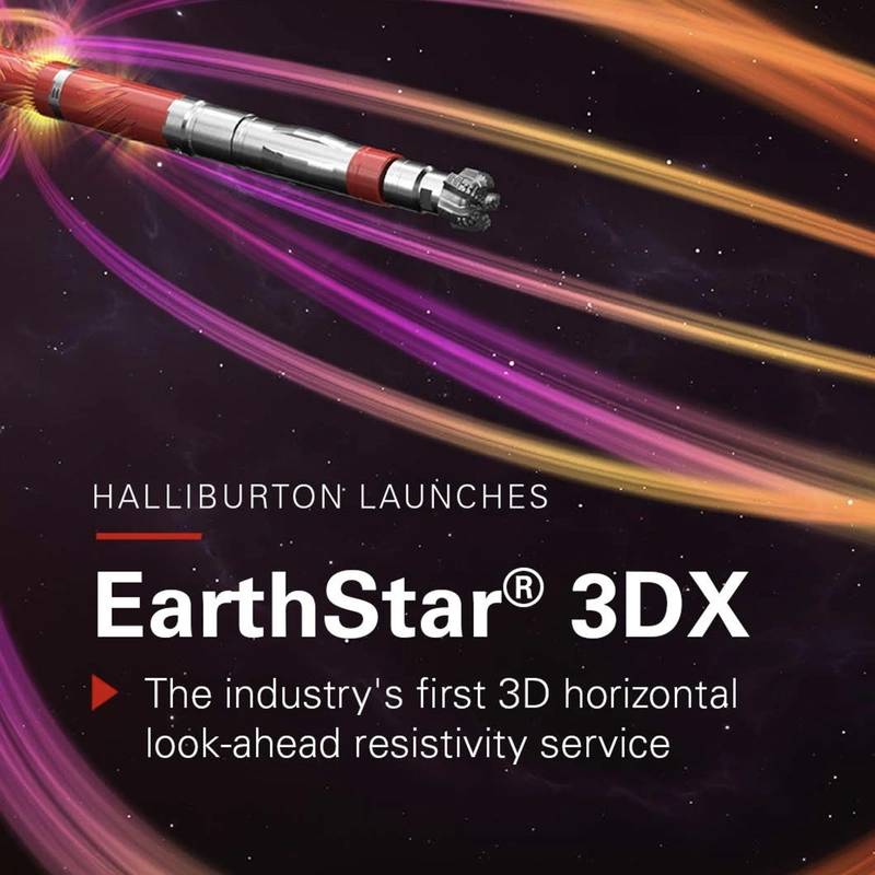 Halliburton Launches EarthStar 3DX Horizontal Look-Ahead Resistivity Service