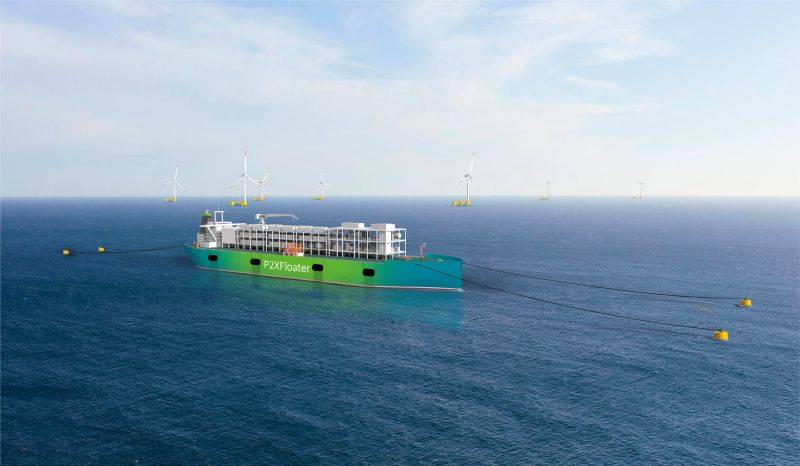 Kan grønne ammoniakkflåte brukes i vindparker til havs?