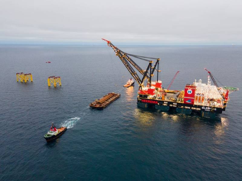 Noreco: New Jackets Installed at Tyra Project, Offshore Denmark