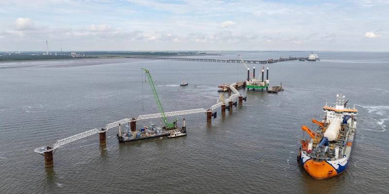 Van Oord Concludes Construction of Wilhelmshaven FSRU Jetty in Germany