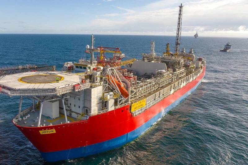 Jotun FPSO Reaches Peak Production Ahead of Schedule