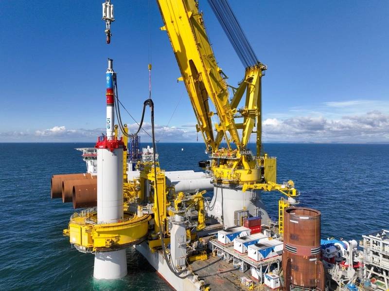 Inch Cape Completes Offshore Wind Monopile Installation Campaign