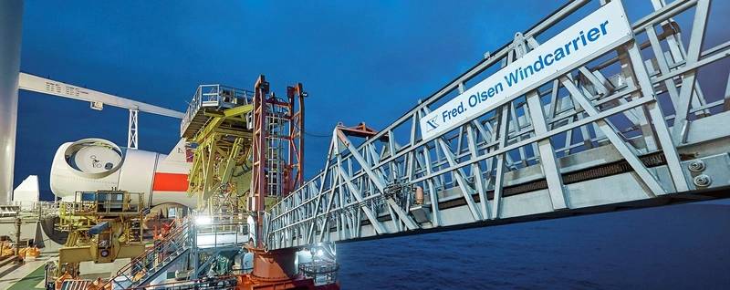 Fred. Olsen Windcarrier to Install Turbines at Denmark's Largest Offshore Wind Farm