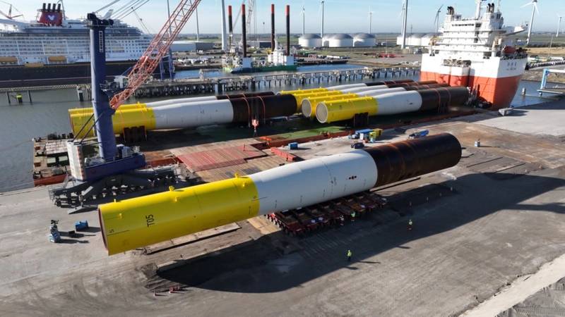 RWE Takes Delivery of First Foundation Batch for Thor Offshore Wind Farm