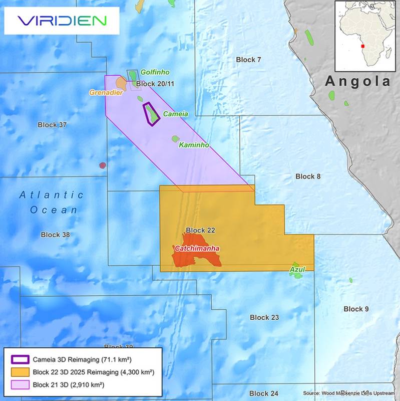 Viridien Set for Seismic Reimaging of Block 22 Offshore Angola