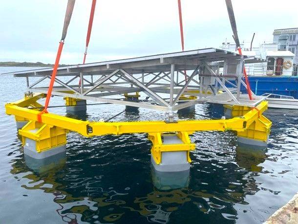 XolarSurf Floating Solar Prototype Hits Water Offshore Norway